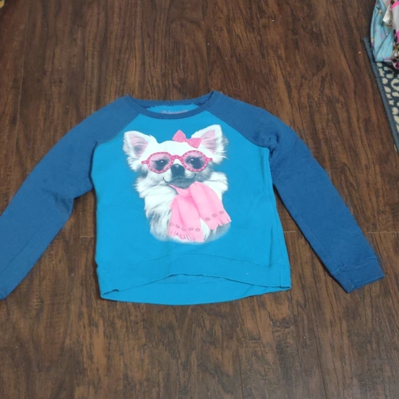 🌼Hanes-girls crew neck sweatshirt -size medium - Picture 1 of 3